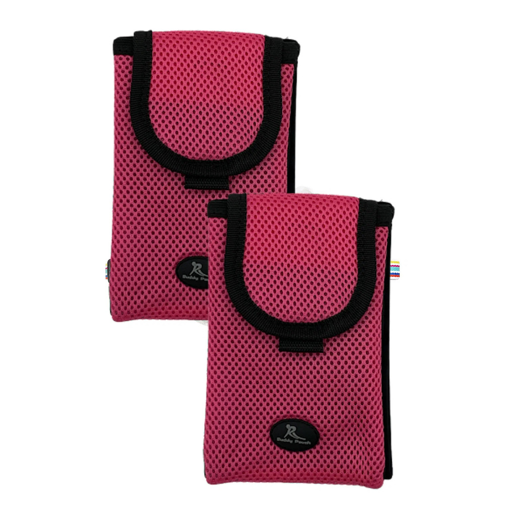 Buddy Pouch On the Go 2-Pack of Belt-Free Mini Plus Pouches Pink
